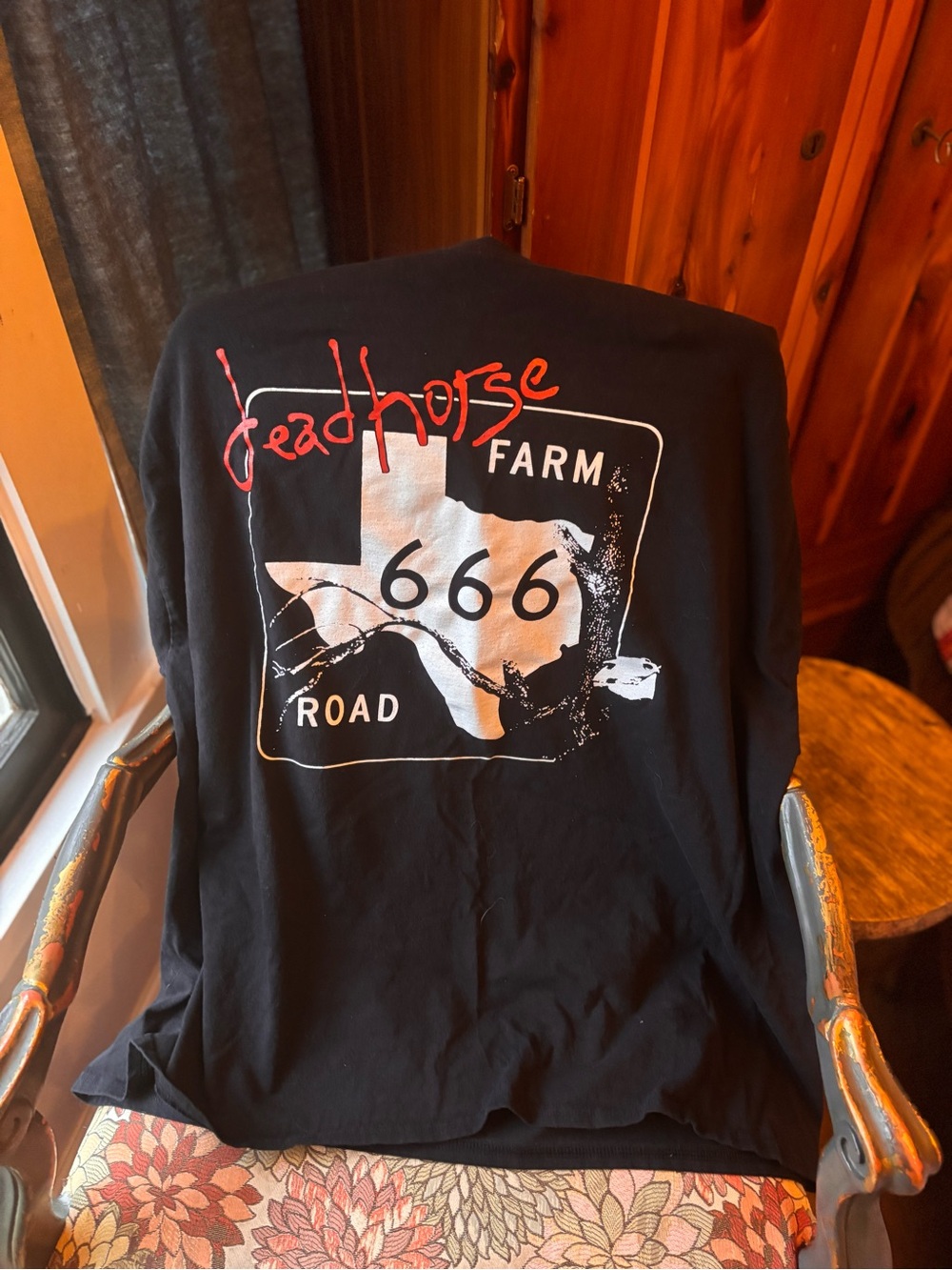 666 Black Graphic Long-Sleeve Shirt